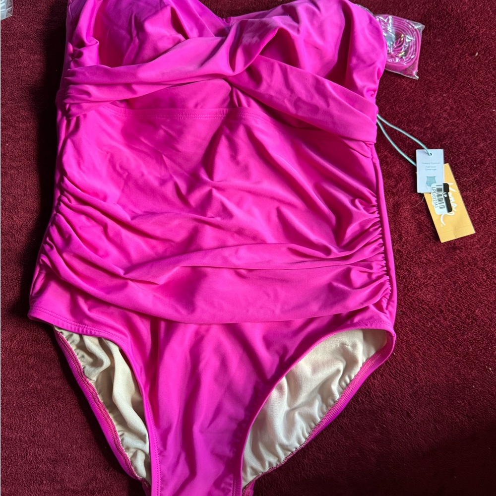 Kona Sol Vibrant Pink One Piece Swimsuit